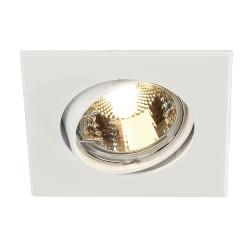SLV GU10 SP SQUARE IP20 BIANCO ORIENTABILE