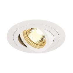 NEW TRIA 1 GU10 FARETTO DA INCASSO A SOFFITTO IP 20 BIANCO 