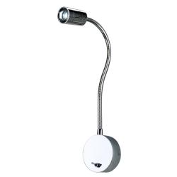 SLV DIO FLEX PLATE Applique LED cromata 1x1W bianco caldo 3000K