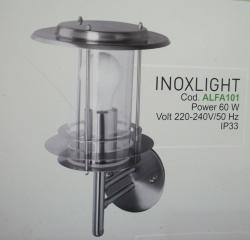 APPLIQUE PER ESTERNO IN ACCIAIO INOX