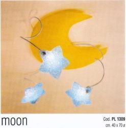 PLAFONE DA SOFFITTO PER INTERNO, IN PLASTICA DI COLORE AZZURRO E GIALLO