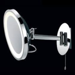 Specchio da bagno con luce cromo lucido