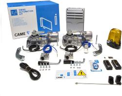 CAME 001U1924 KIT FROG INTERRATO PER CANCELLI A BATTENTE FINO A 3,5 METRI E 400 KG PER ANTA, IDEALE PER UN UTILIZZO RESIDENZIALE, SISTEMA AC 230 V, COLORE GRIGIO