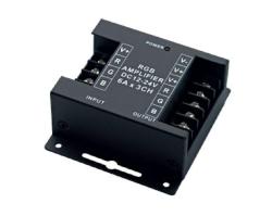 AMPLIFICATORE DI SEGNALE RGB 12/24VDC PER STRISCIA LED RGB