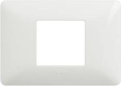 MATIX - PLACCA 2 MODULI CENTRATI COLORE BIANCO