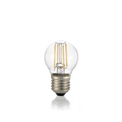 LAMPADINA SFERA LED E27 4W 3000K TRASPARENTE