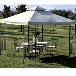 TOP TELO COPERTURA BIANCO DI RICAMBIO PER GAZEBO MT 3x3 CON AIRVENT ORIGINALE