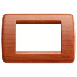 Vimar IDEA PLACCA RONDÒ LEGNO 3 MODULI CILIEGIO NATURALE