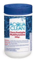 Cloro multifunzione pastiglie Acqua Clean per piscine CONF 1 KG