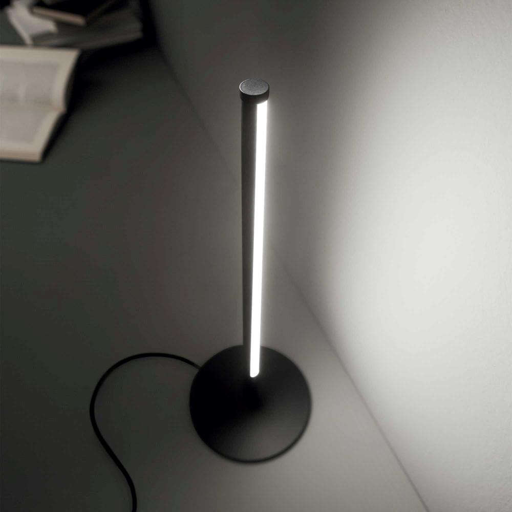 Ideal lux yoko lampada da terra design moderna led 3000k nera
