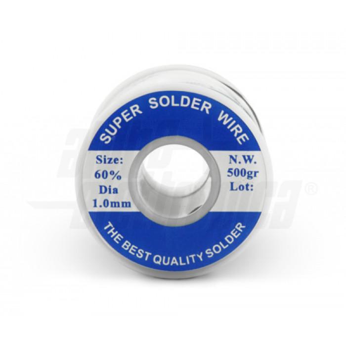 Stagno in rocca 60% Sn 40% Pb - 500gr - ø1,00mm