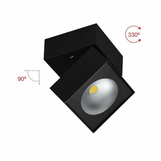 Faretto LED da superficie RUBYC NERO 14W 220/240V CCT colore nero BENEITO FAURE 4231-N