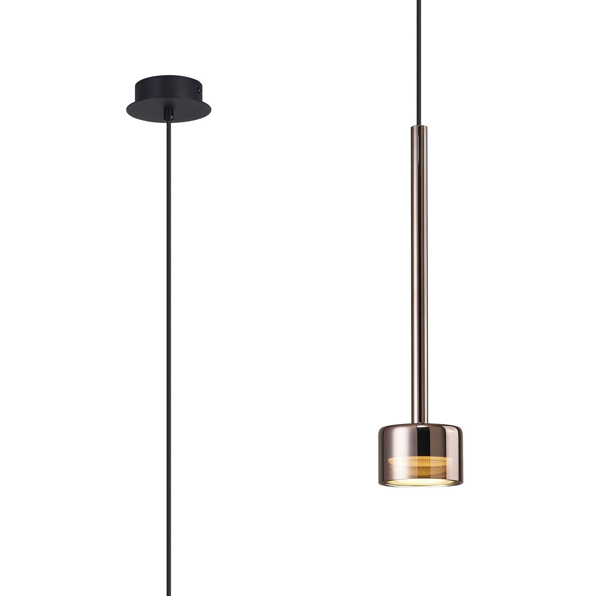 Mantra 7877 Tonic Lampada a sospensione vetro diam9,8cm rame