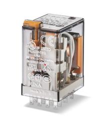 RELE' INDUSTRIALE 4 SCAMBI 6VAC LED +