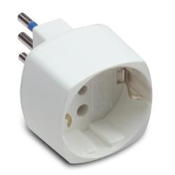 ADATTATORE SCHUKO 10A+T BIANCO