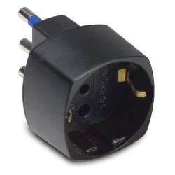 ADATTATORE SCHUKO 16A+T NERO