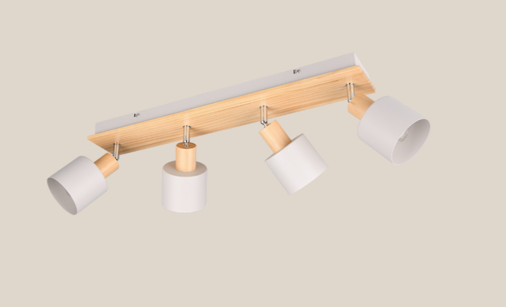 PLAFONIERA SHANTI A SOFFITTO 4 SPOT TRIO LIGHTING 862700476
