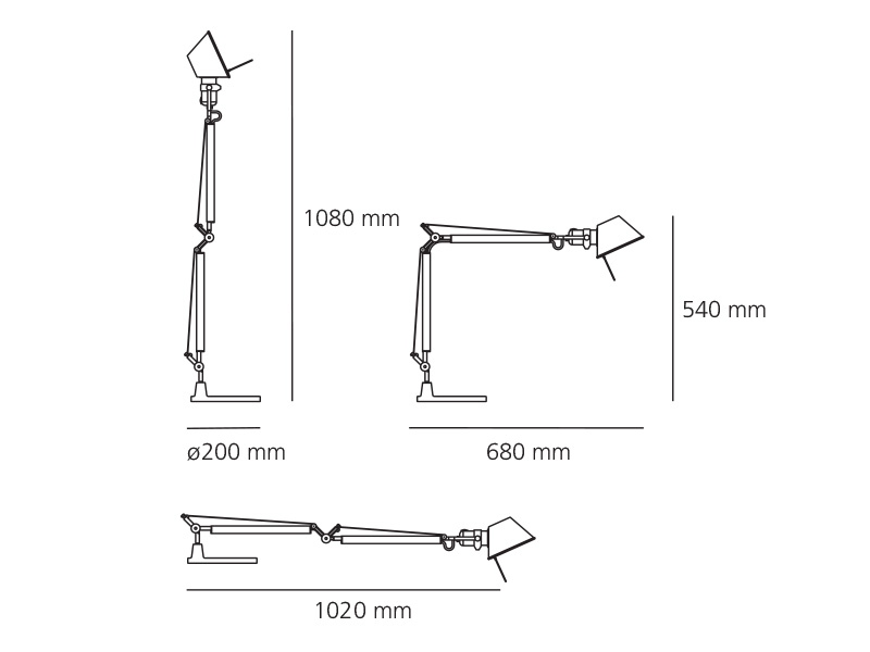 Tolomeo Mini Tavolo - Alluminio - Corpo Lampada A005910 ARTEMIDE