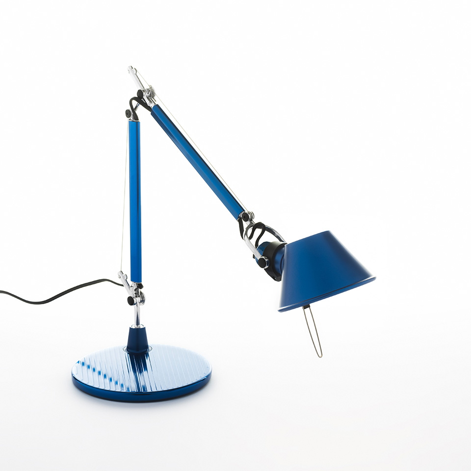 Tolomeo Micro Tavolo - Blu anodizzato - Corpo Lampada + Base A011850 ARTEMIDE