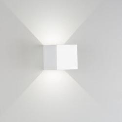 APPLIQUE DA PARETE IN ALLUMINIO 100X100X100 FASCI REGOLABILI LED 6W 30