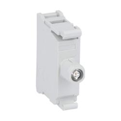 LOVATO PORTALAMPADA INTEGRATO A LED Ø22mm SERIE 8LM IN METALLO LUCE FISSA BIANCO