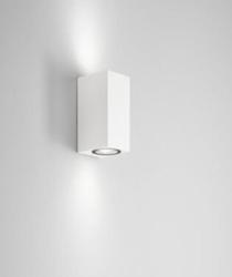 APPLIQUE IN ALLUMINIO DA PARETE BIANCO 2XGU10
