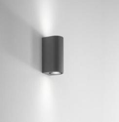 APPLIQUE DA PARE IN ALLUMINIO ANTRACITE 150X68X80