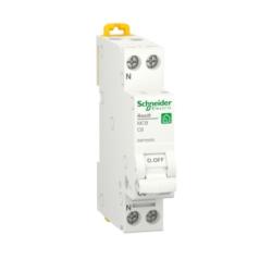 Interruttore magnetotermico (MCB), Resi9, 1P + N, 6 A, curva C, 4500 A, 230 V