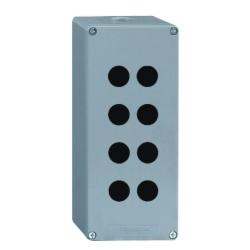 Harmony XAP, XB2 SL, stazione di controllo vuota, lega di zinco, blu, 8 fori, Ø22, 85 x 310 x 77 mm