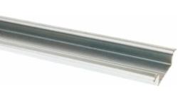Guida DIN Schneider Electric Deep Top Hat Non perforato 2m x 75mm x 15mm, in Acciaio