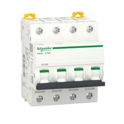 Interruttore magnetotermico iC60H 4P D 50A 10000A
