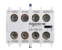 Contatto ausiliario Schneider Electric, 4 contatti, 1NC + 3NO, montaggio frontale, serie LA1K