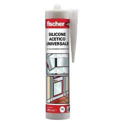 Silicone Fischer acetico bianco monocomponente antimuffa 280 ml 507189