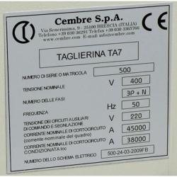 TARGHE QUADRO ADESIVE, PREFUSTELLATE, IN PVC RIGIDO