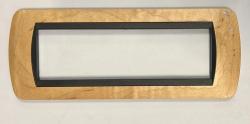 Bticino Living International l4807lar placca 7 posti legno di acero