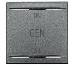 SCS COPRITASTO LIGHT TECH ON OFF 2 MODULI BTICINO