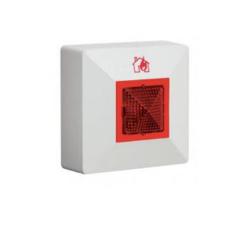 1491CR - RIPETITORE OTTICO ACUSTICO LED ROSSO LAMPEGGIANTE