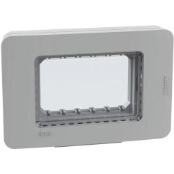 MATIXGO PLACCA IP55 3 MODULI GRIGIO