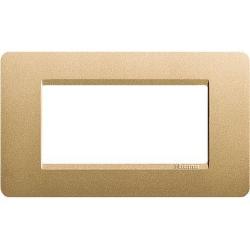 Placca 4P oro - materiale: tecnopolimero