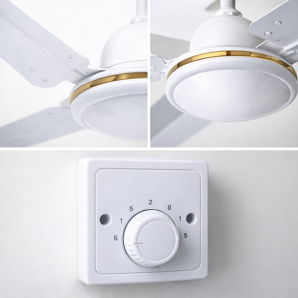 Ventilatore da soffitto 3 Pale, Diametro 140cm, 5 velocità