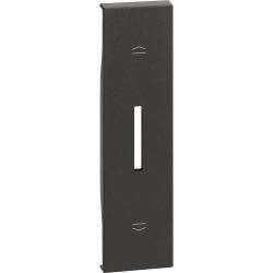 Bticino Living Now Cover per Comando Commutatore Tapparelle nero KG06