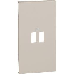 Bticino Living Now Cover per Caricatore USB 2 moduli sabbia KM12C