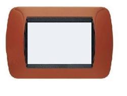 Bticino Living International Placca 3 posti color Terracotta L4803TR