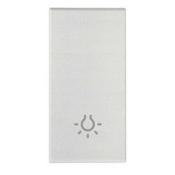 Vimar Arke Tasto Intercambiabile 1 Modulo Simbolo Luce Illuminabile Bianco 19021.L.B