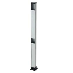 FAAC 401035 Colonnetta alta doppia in alluminio per fotocellule XP20-XP30 e selettore altezza 100cm
