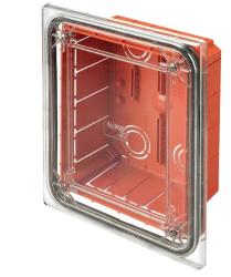 CASSETTA DI DERIVAZIONE E CONNESSIONE MODULARE - DA INCASSO - STAGNA - DIMENSIONI 138X169X70 - COPERCHIO TRASPARENTE ANTIURTO - IP55