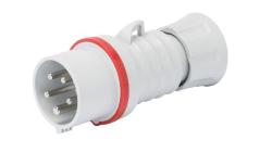 SPINA MOBILE DIRITTA HP - IP44/IP54 - 3P+T 16A 380-415V 50/60HZ - ROSSO - 6H - CABLAGGIO A VITE