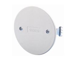 COPERCHIO PER SCATOLE TONDE DA INCASSO - DIAMETRO 65mm - BIANCO - CON GRIFFE
