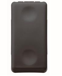 DEVIATORE UNIPOLARE 250V ac - 16AX - NEUTRO - 1 MODULO - SYSTEM BLACK