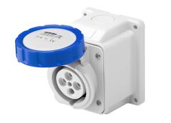 Modello - Montaggio a parete  Amperaggio (norme IEC) - 32 A  Numero di poli - 3  Tensione conforme alla norma EN 60309-2 - 230 V (50-60 Hz) blu  Riferimento orario - 6 h